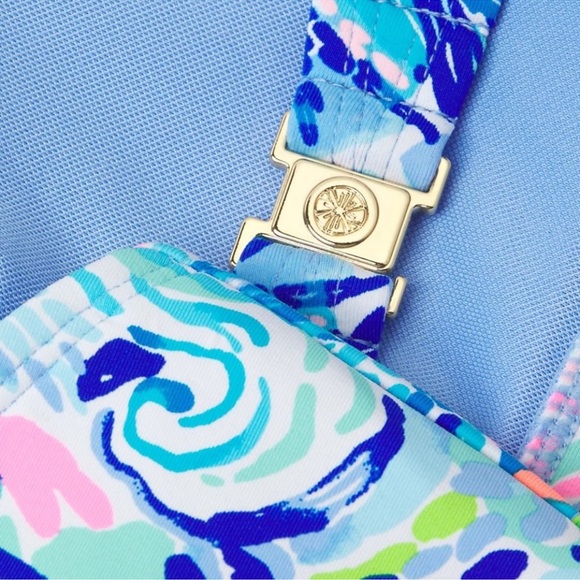 Lilly Pulitzer Ranthia Chain-Strap Bikini Top NWT Size 6 - Picture 3 of 4